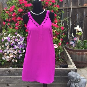 SKIES ARE BLUE Purple Sleeveless Dress (size M)